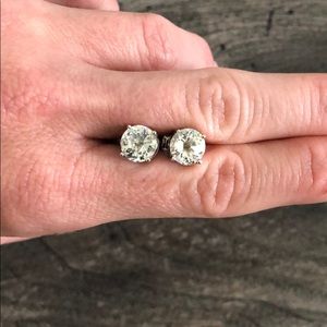 2 pairs cz diamond earnings